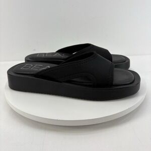Beach by Matisse Solar Platform Slide Women's Size 8M Black Casual Sandals‎